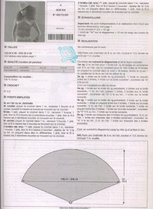 opisanie Летний топ крючком из журнала Phildar