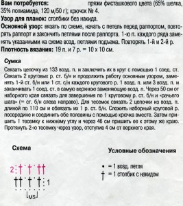 Сумка для пляжа - схема